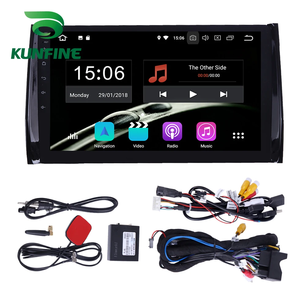 Android 9,0 Ram 4G Rom 64G PX6 Cortex A72 автомобильный DVD gps мультимедийный плеер стерео для Skoda Kodiaq радио головное устройство