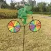 Милый 3D животное на велосипеде ветряная мельница вихрегиг сад газон двор Декор ветер Спиннер - Цвет: Tortoise