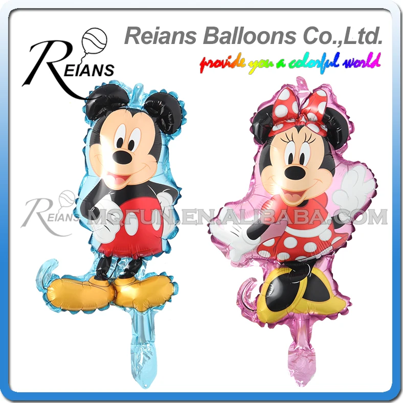 

10pcs/lot Mini Mickey Minnie Cartoon Aluminum Balloon Baby Child Birthday Hundred Days Banquet Decorative Arrangement Aluminum