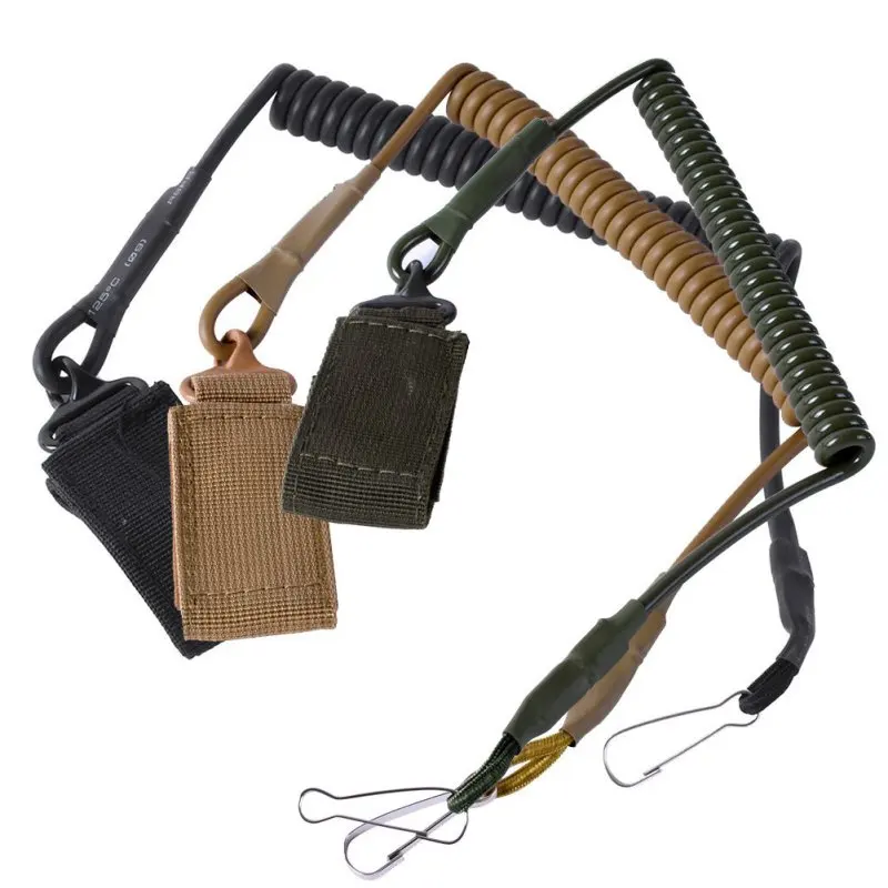

Airsoft Tactical Single Point Pistol Handgun Spring Lanyard Sling Quick Release Shooting Hunting Strap Army Combat Gear New