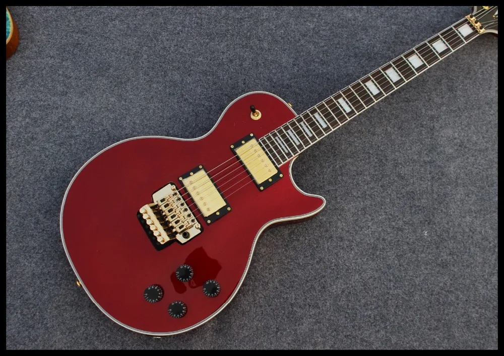 

new high quality Vicers electric guitar in Metal red color with gold color hardware guitar , all colors are available guitarra