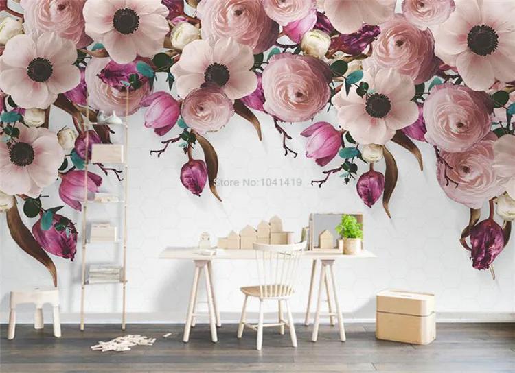 Фото обои 3D стерео розы фрески Гостиная Свадебный дом фон покрытия стен дома Декор Papel де Parede 3D Sala
