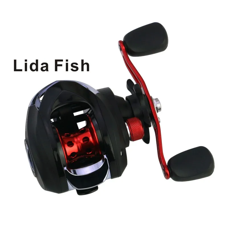 BLACK RED Lida Fish бренд GLE капающее колесо 17+ 1BB быстрое действие полная среда поставщики наживки для рыбалки - Цвет: BLACK RED