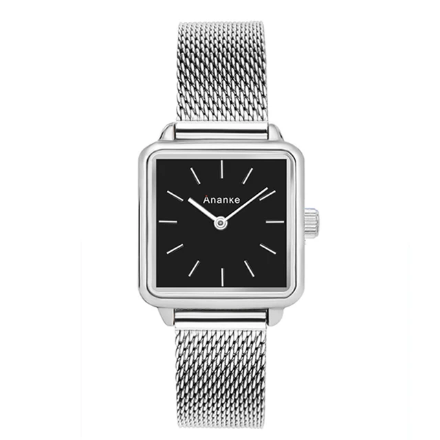 Ananke Woman Watch Luxury Casual Ladies Square Watch Stainless Steel Women Wrist Watches Relogio Feminino - Цвет: An2521