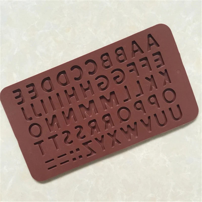 1 шт. DIY Форма силиконовый чип мини помадка шоколадная выпечка алфавит