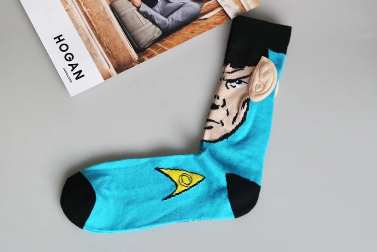 Носки из фильма Марвел мантия «мстители», Супермен, Бэтмен, мигающие мужские хлопковые носки с героями мультфильмов, персонализированные модные носки для бега heren sokken