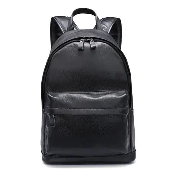 

original design men's new top layer leather retro solid large capacity casual shoulder bag genuine leather backpack cowhide