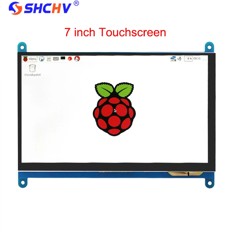 7 pulgadas Raspberry Pi 3 Modelo B, modelo B + pantalla LCD de pantalla LCD táctil 1024*600*800*480 HDMI TFT Monitor + soporte para Raspberry Pi 3 - 6