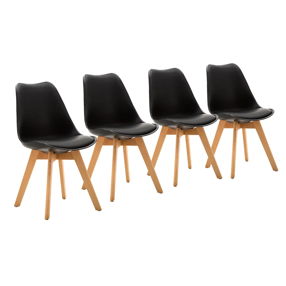

4pcs Modern Style Dining Chair Comfortable And Durable Chair Set For Kitchen Bedroom Dining Living Room Lightweight Chair