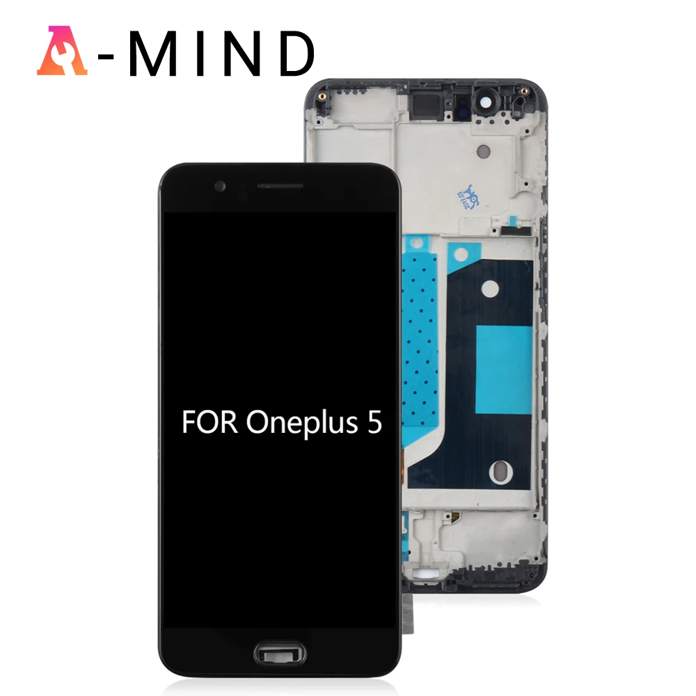 5," AMOLED Дисплей для Oneplus 5 Дисплей сенсорный сменный экран документа для Oneplus 5 ЖК-дисплей сменный экран в сборе A5000 ЖК-дисплей