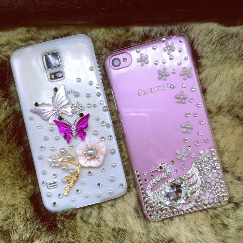 

Flower Phone Case Cover For Xiaomi Redmi 5 Plus 5A Note 4 5 5A Swan Butterfly Diamond Pearl Clear Protective Shell Skins