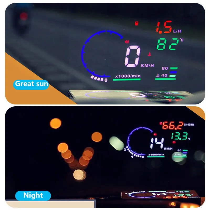 GEYIREN A8 5 &quotАвтомобильный HUD Дисплей лобового стекла проектор транспортного