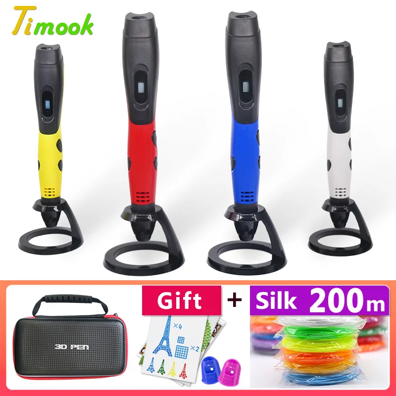 Beste 3d pen 3d pennen, 1.75mm ABS PLA Filament, 3 d pen 3d model, creatieve 3d printing pen, nieuwe Jaar geschenk Kids verjaardagscadeau Kerst