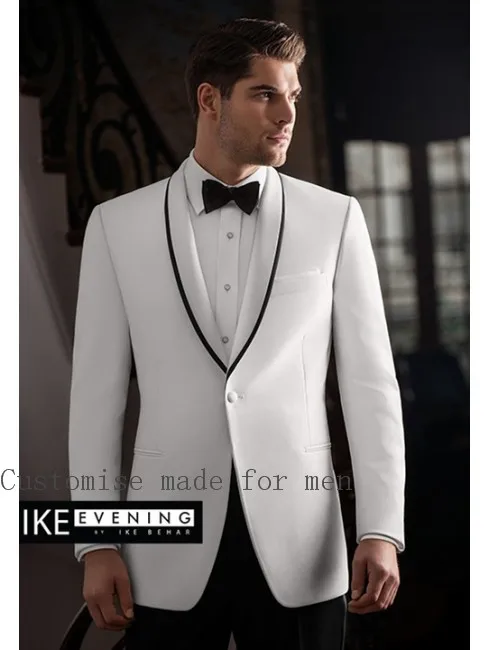 2017 Uomini di Modo Vestiti Personalizzare Handsome uomo Completo  Progettista Smoking Sposo (jacket + Pant + Tie)|suit custom|designer  tuxedofashion tuxedo - AliExpress