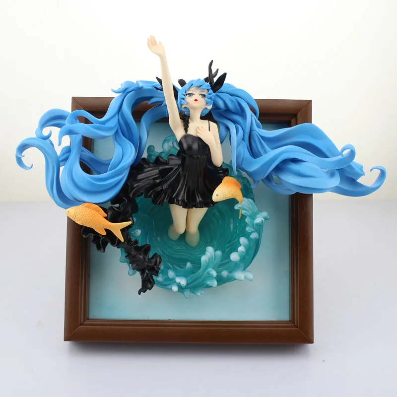 

Free Shipping 9" Volcaloid Hatsune Miku Anime Deep Sea Girl Ver. Boxed 23cm PVC Action Figure Collection Model Doll Toys Gift