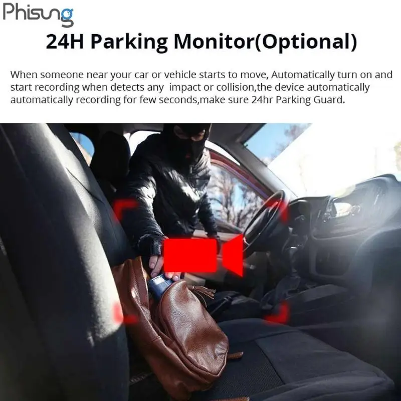 Phisung H800 Автомобильный видеорегистратор 9,36 дюймов ips сенсорный HD видеорегистратор камера видеорегистратор авто регистратор потоковое зеркало
