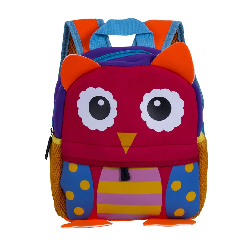 Школьная сумка для малышей; Детский рюкзак для мальчиков и девочек с принтом животных из мультфильмов; рюкзак для мальчиков и девочек - Цвет: 3