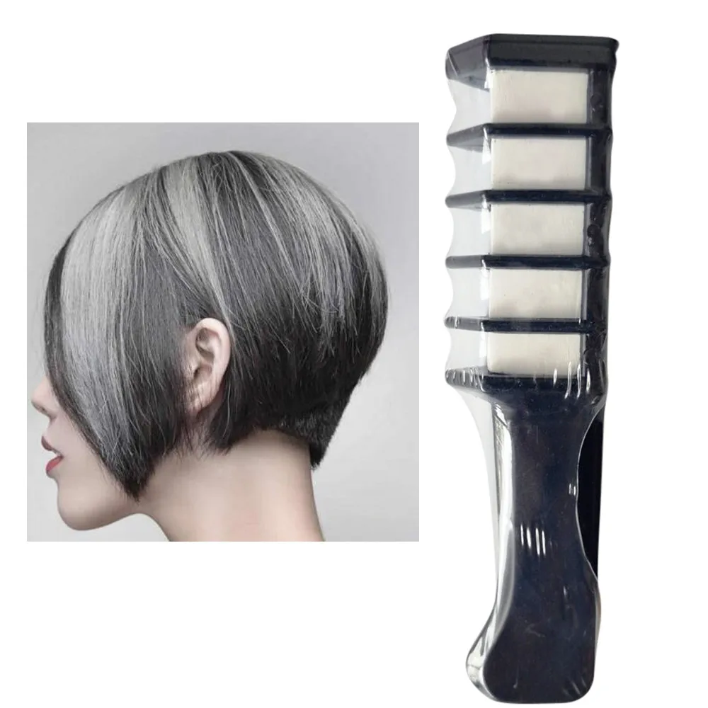 Diy Mascara With Crayons Fashion Temporary Hair Chalk Dye Powder With Comb Salon Hair Mascara