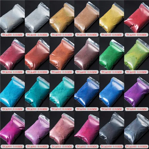 24 Colors 10g each TCT-069 24 лучших 0,05 мм Размер голографический цвет маленький размер блестящий порошок для ногтей, Татто художественное украшение DIY Макияж краски - Цвет: 24 Colors 10g each