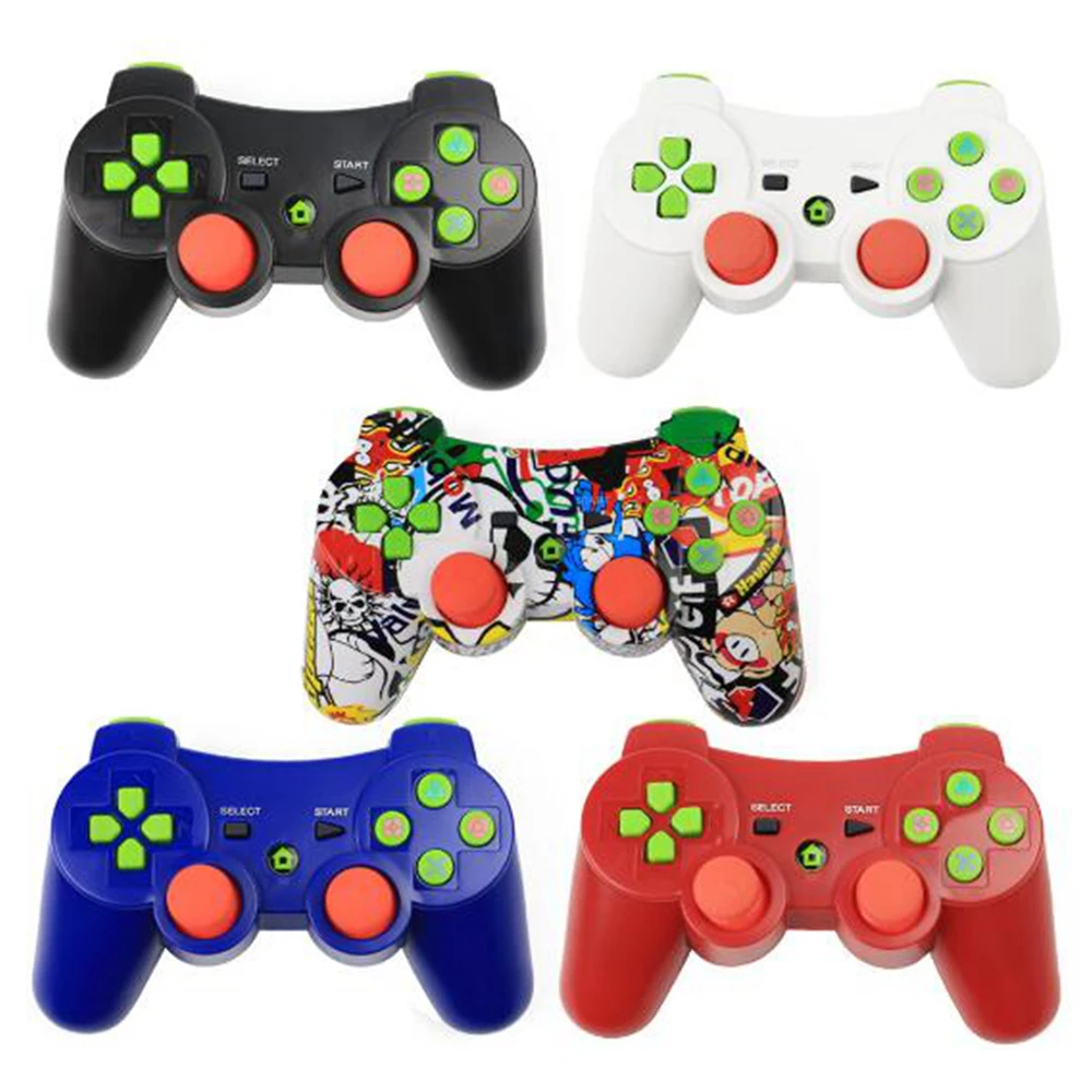 

10pcs a lot Wireless Bluetooth Game Controller red Joystick Gamepad for sony playstation 3