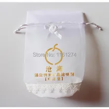 Органза логотип клиента Подарочный мешочек из органзы Ювелирная упаковочная сумка свадебный подарочный мешок