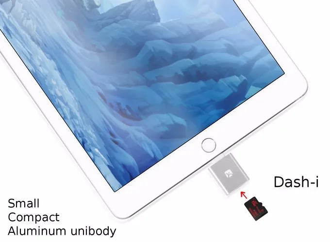 Устройство чтения MicroSD для iPhone/iPad/iPod с портом Lightning, одновременная зарядка в качестве флеш-накопителя