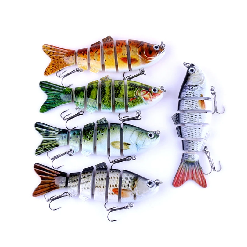 

6 Segment Swimbait Lures Crank baits Baits Hard Bait Fishing Lures fake lures triangle hooks Freshwater Fish Attracting A70