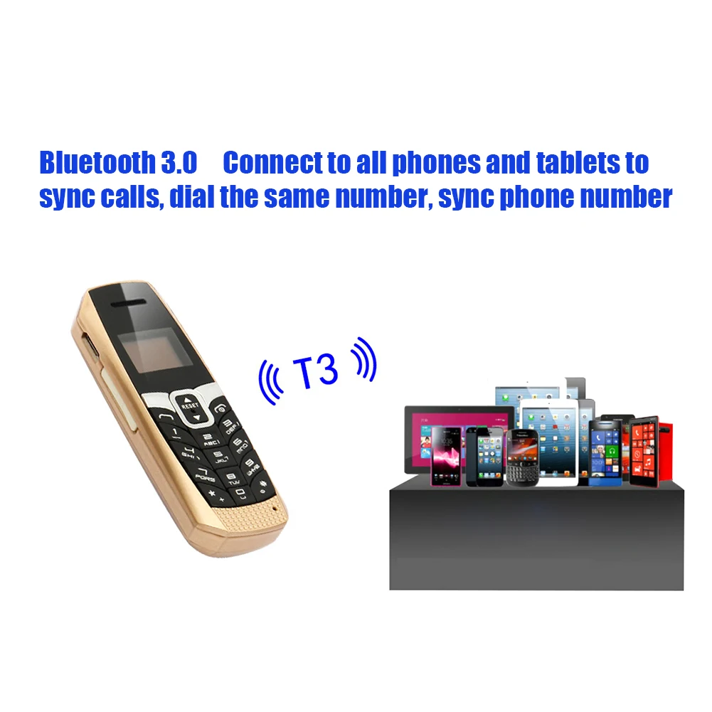 

Magic Voice Small Thin Mini Mobile Phone Bluetooth 3.0 Dialer Phonebook/SMS/Long Standby Voice Changer Phone