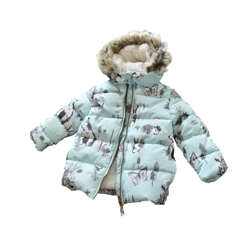 

spirng girl winter jacket toddler baby coats fur worm fleece pattern kids outfit baby girl clothes worm children outerwear