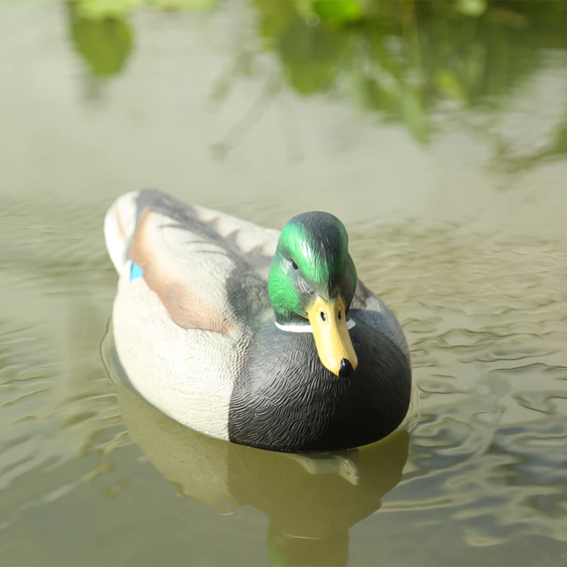 Floating Plastic Mallard Duck Decoy Hunting Texas Style Deadly Fishing Hunting Decoy Drake Garden Home Decoration