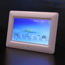 7 дюймов HD TFT-LCD цифровая фоторамка с MP3 MP4 слайд-шоу часы дистанционного рабочего стола видеоплеер