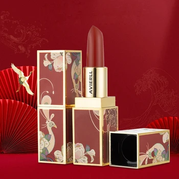 

Chinese Style Lipstick Delicate Waterproof Non-Stick Cup Moisturizing Long Lasting Matte Lipstick Beauty Makeup Tool