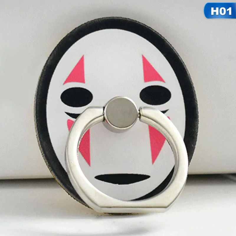 Cartoon No Face Man Universal Smartphone Stand Holder Mobile Phone Finger Ring All Smart Phone for iPhone Accessory for Samsung
