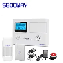 Sgooway lcd горячая Распродажа беспроводная домашняя охранная gsm sms pstn сигнализация с IOS и Android управлением