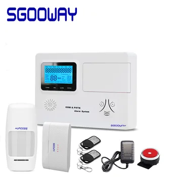 

Sgooway LCD hot sale wireless home security gsm sms pstn alarm system with IOS and Android control