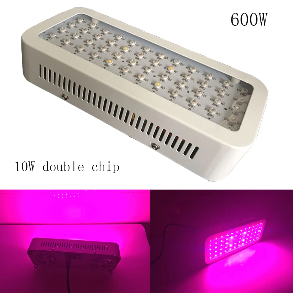 Hydro 600W LED Grow Light Full Spectrum UV IR High Power Led Plant Grow lights 10W Double Chip