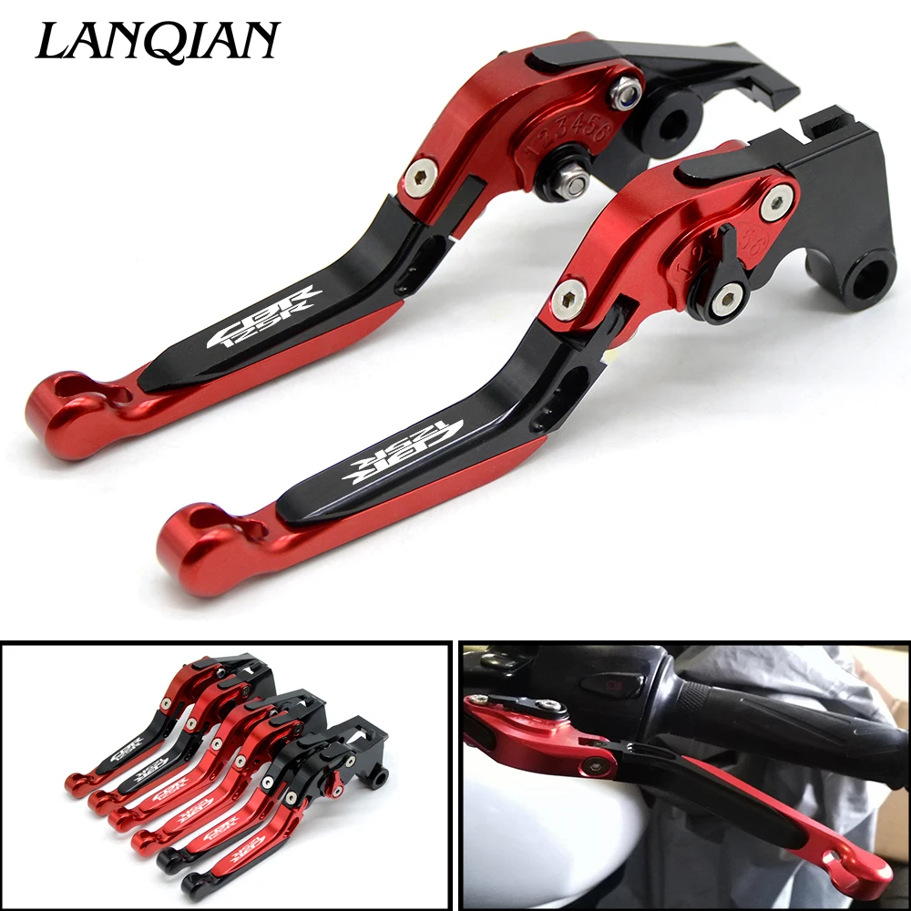 

For HONDA CBR125R CBR 125R 2005 2011 2012 2013 2014 CNC Aluminum Motorcycle Folding Extendable Brake Clutch Levers