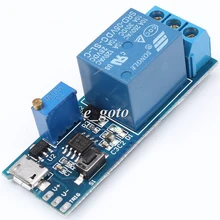 Таймер модуль запуска задержки реле Модуль 5-30 В Micro USB Мощность