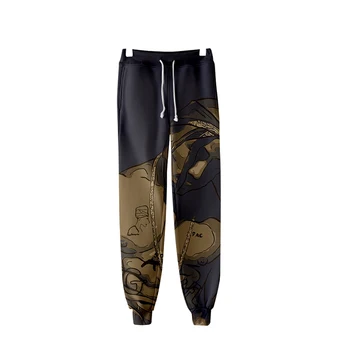 

New 3d Joggers Pant Fashion Rapper Hip Hop 2Pac Print Casual Men Women Long Loose Trousers 3D Fitness Pants Sweatpants Plus Size