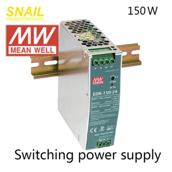 

switch power supply for CNC.for PLC 24V .rail type. 150W mean well EDR-150-24