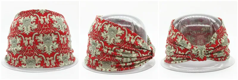 New Boho Cotton Wide Headband for Women Cashew Leopard Flower Print Turban Headwrap Knot Hairband Bandana Girls Hair Accessories large claw hair clips