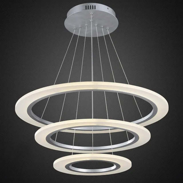 Nowoczesne żyrandole Akrylowe światła Led Lampa Dla Jadalnia Salon