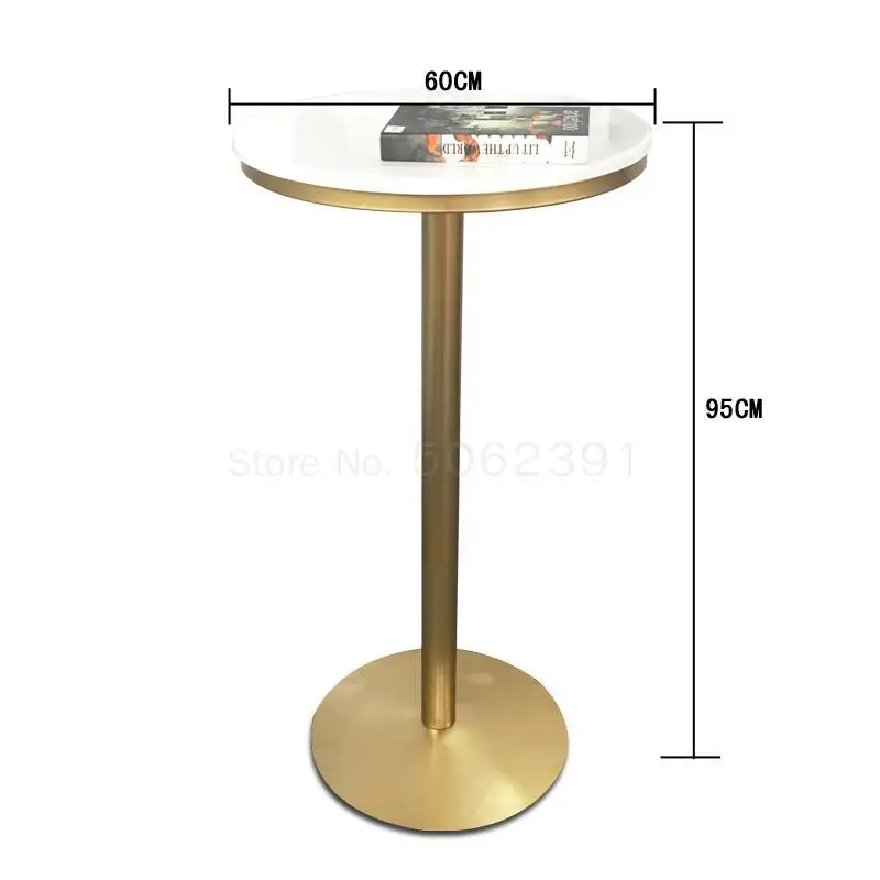 Простой журнальный столик и стул с высокой стопой, круглый небольшой барный стол для отдыха, домашний балкон, чайный магазин, высокий стул, комбинация - Цвет: same as picture4