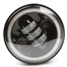 50W 1pcs 5 3/4″ 5.75 Inch LED Projection Daymaker Headlight amber angel eye for Harley Sportster