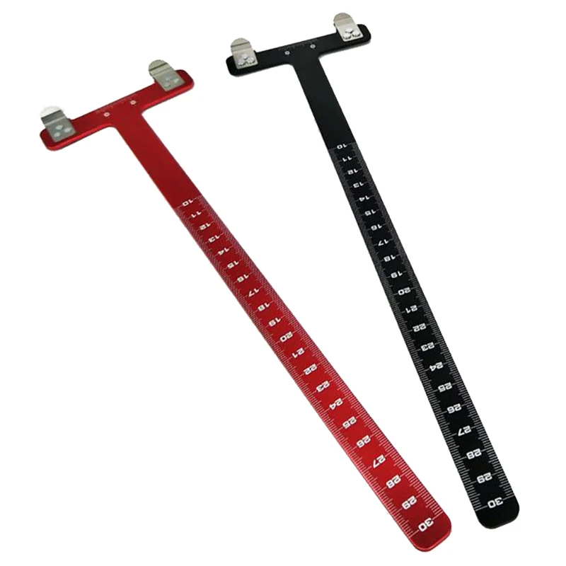 

Recurve bow T Square Quick Tip On Tieing Arrow Nocking Points Precision Measurements Black Red T Guage Archery Ruler