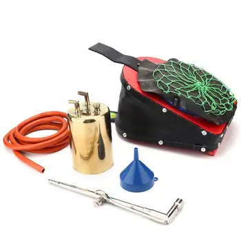 

Jewelry Tool Welding Torch Jewelry Leather Foot Wind Ball Air Set with Oilcan Oil Pipe Funnel High Quality Melt Tool Set