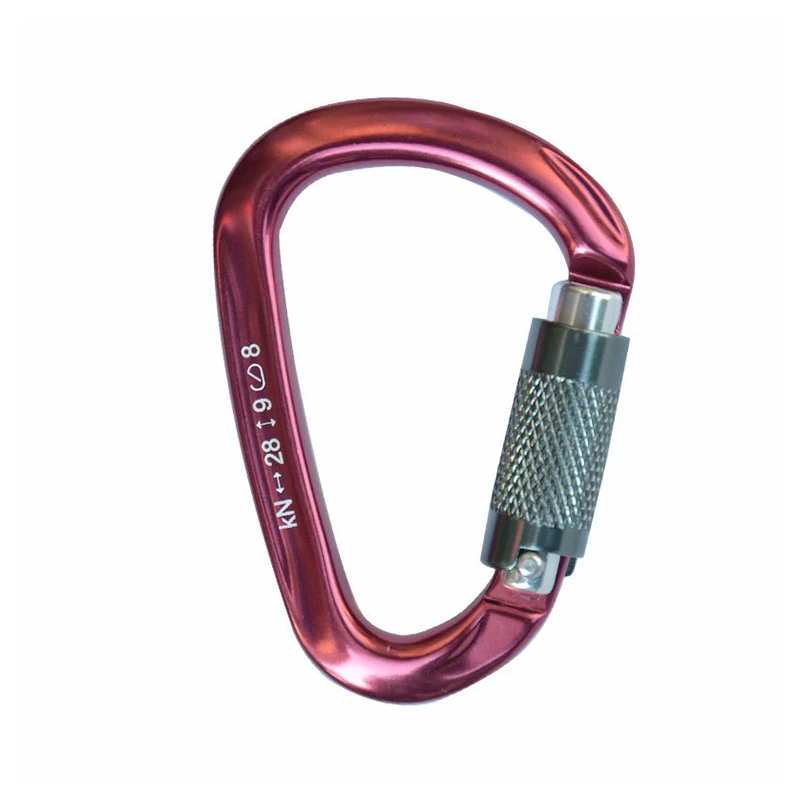 المحمولة تسلق سلاسل المفاتيح المغنيسيوم سبائك الألومنيوم Carabiners دائم تسلق الاكسسوارات مقاطع ضوء رابيلينج أدوات