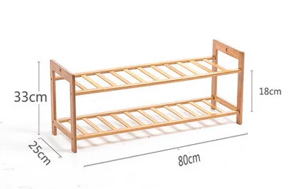 Полка для обуви, простая бамбуковая стойка для хранения обуви, многослойная простая домашняя сборная полка для обуви