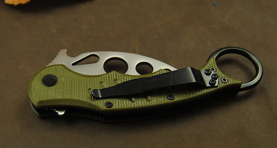 Новейший складной нож Karambit 5Cr13 лезвие ABS Ручка тренировочный походный карманный нож Тактические Ножи EDC инструмент