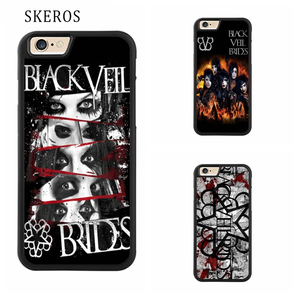 SKEROS New Style BVB Black veil Brides cover phone case for iphone X 4 4s 5 5s 6 6s 7 8 plus #qq239 |